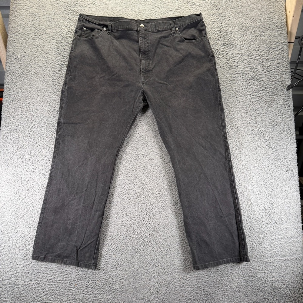 Dickies Flex Pant Mens 44x30 Black Cotton Carpenter Straight Utility Stretch